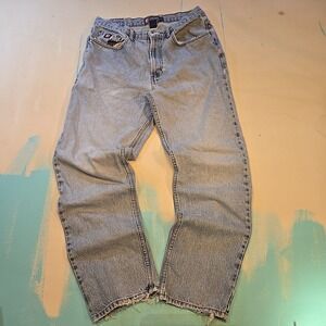 VTG Chaps Ralph Lauren 90s Jeans W34 L32‎ Thrashed Y2K Baggy Dad Denim USA 34x32